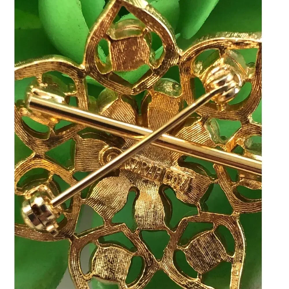 Vintage 1960 Sarah Coventry Rhinestone & Pearl Starlit Trio Pin Brooch